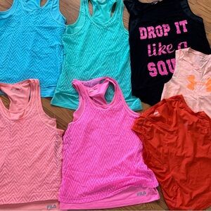 Women gym tops bundle  size M